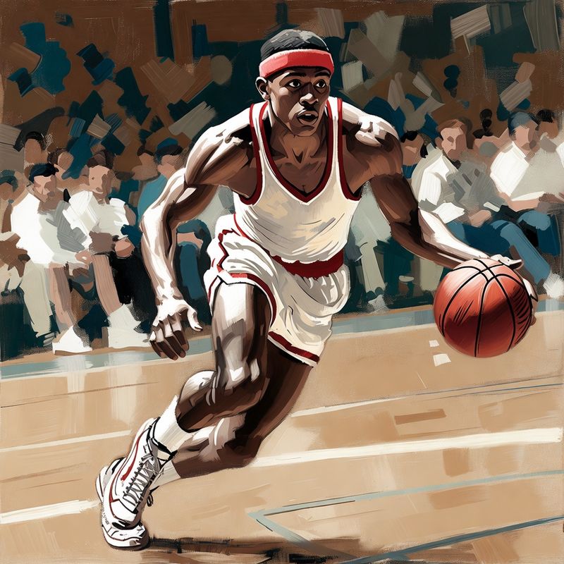 photos-sports-editorial · Norman Rockwell Style — Basketball Player