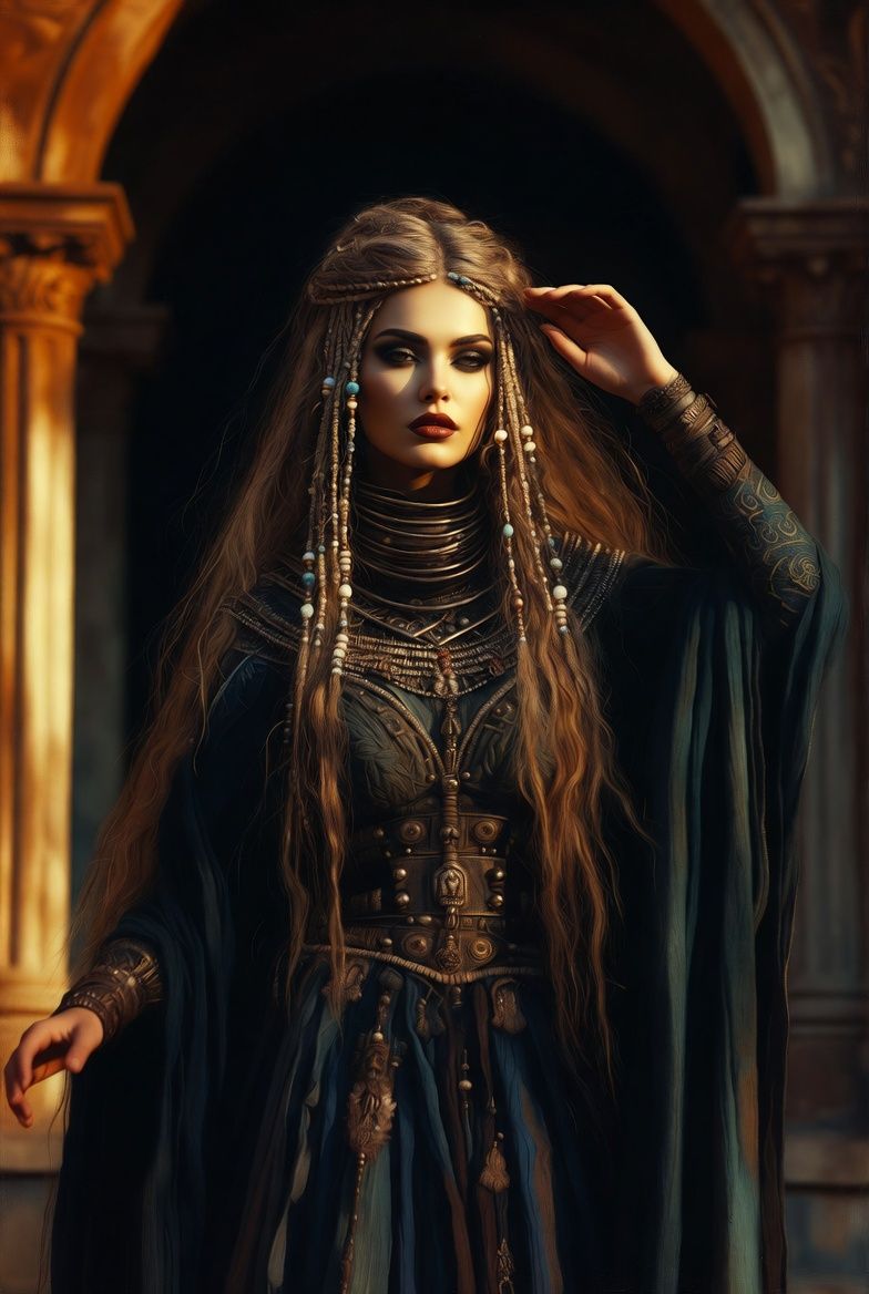 illustrations-fantasy-sorcery · beautiful · sorceress · helmut