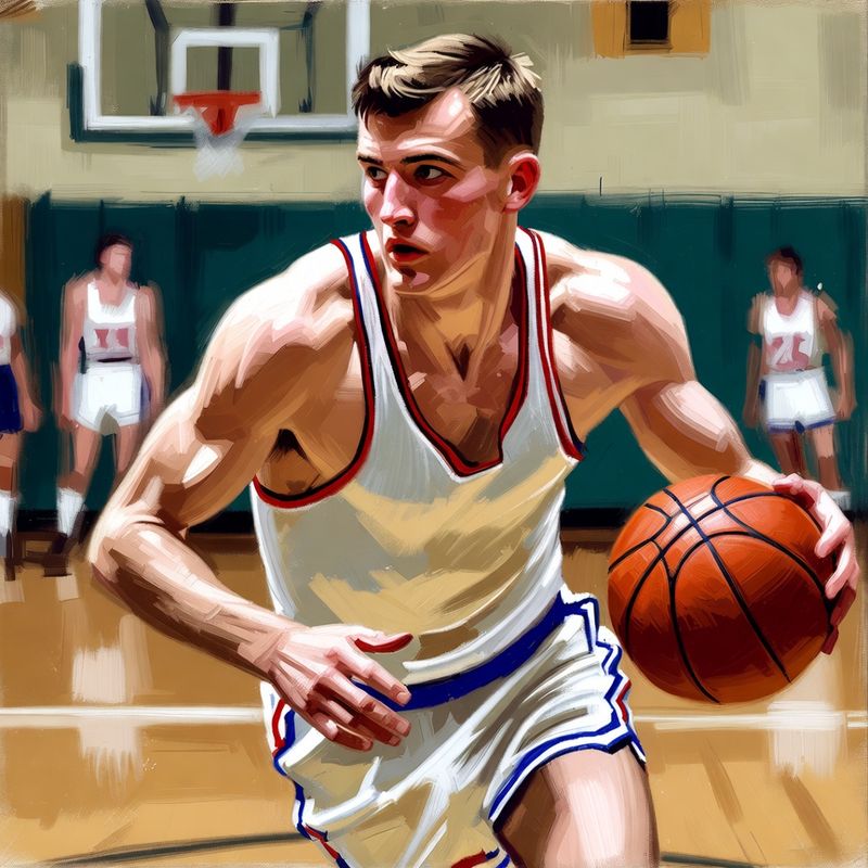 photos-sports-editorial · Norman Rockwell Style — Basketball Player