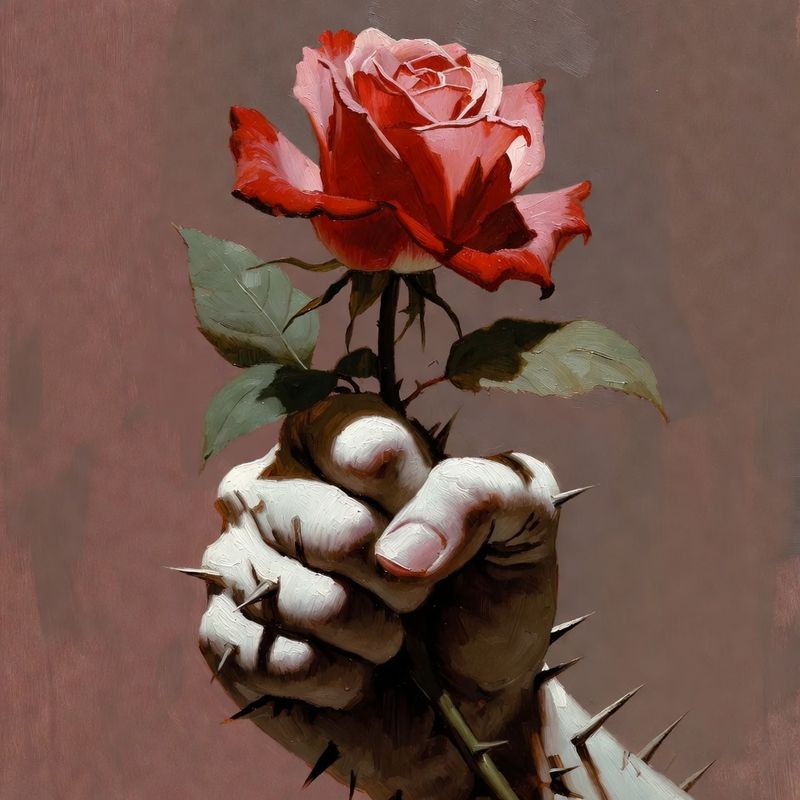 artistic-general · Rose Through the Fist