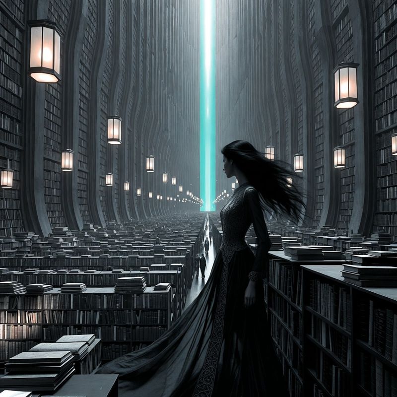 illustrations-fantasy-royalty · Elegant Woman With Raven Black Hair Standing Inside