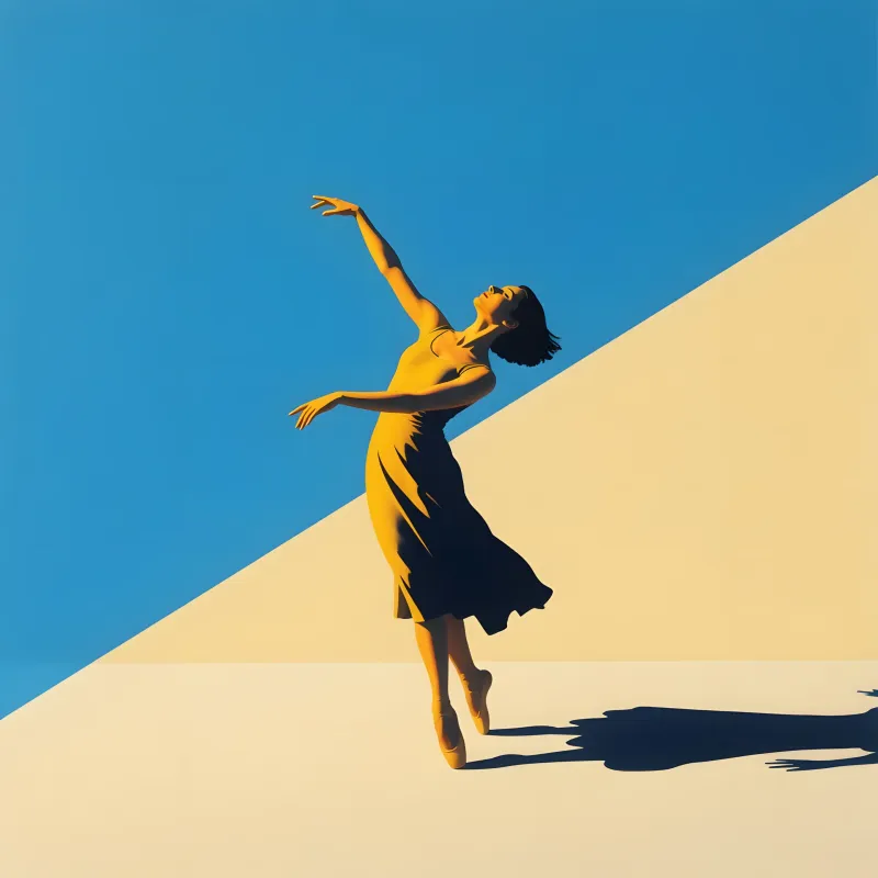 portraits-studio · Dance Star In The Style Of David Hockney