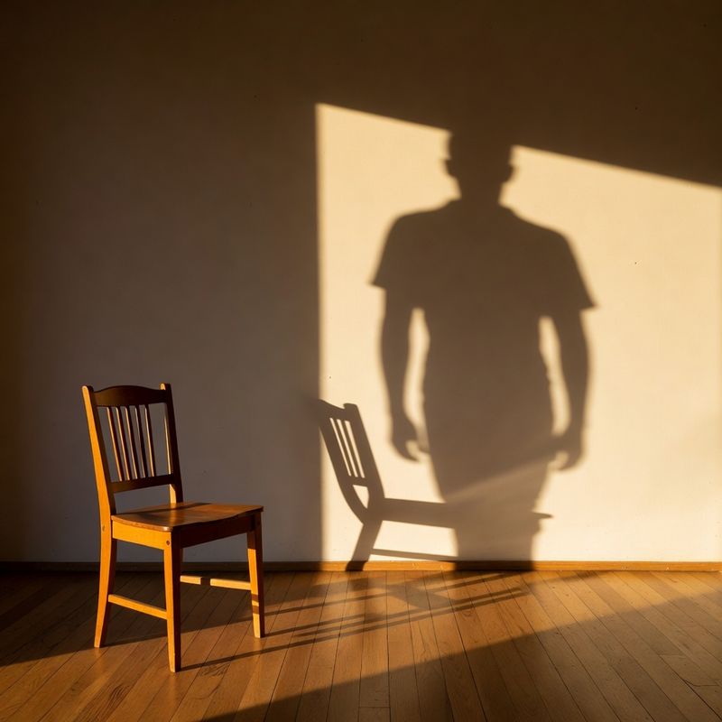 artistic-general · Empty Chair, Long Shadow