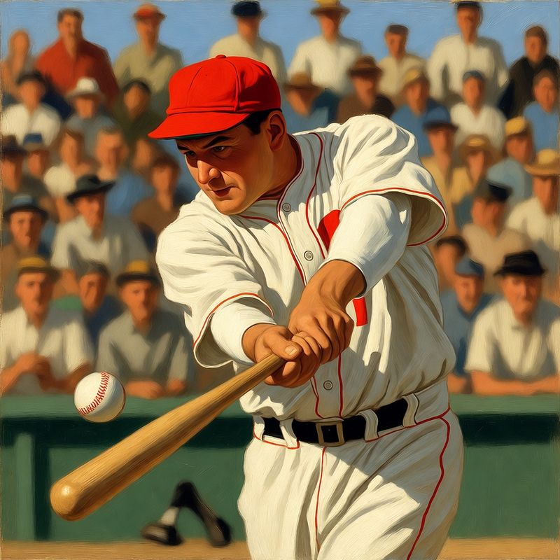 photos-sports-editorial · Norman Rockwell Style — Baseball Player