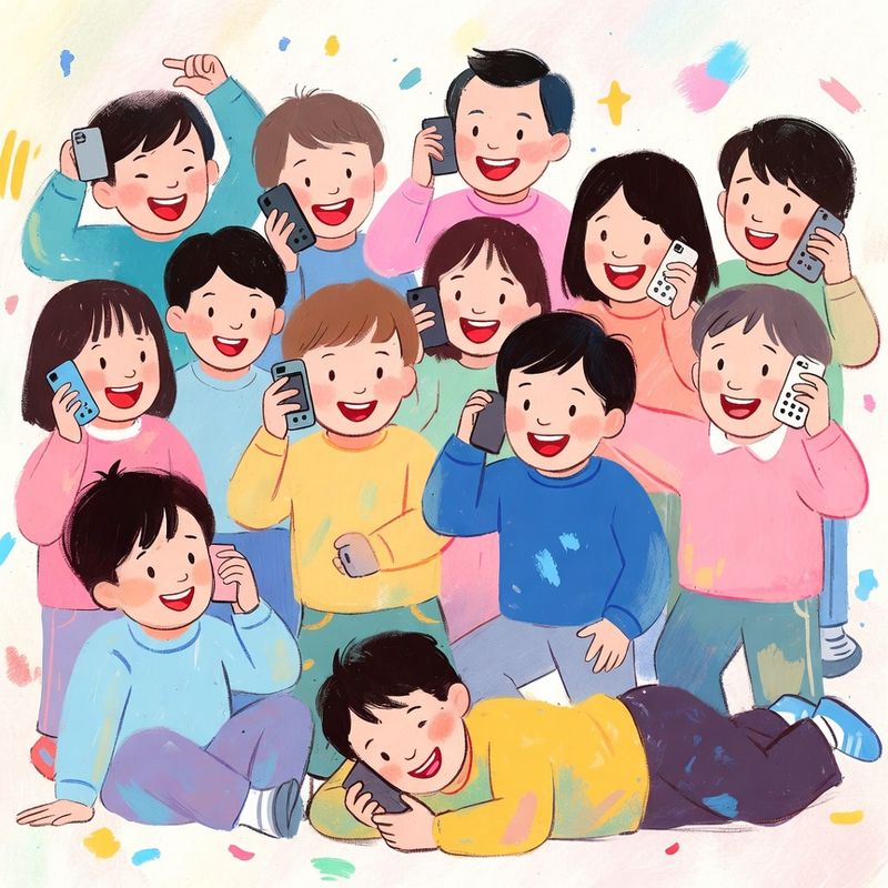 illustrations-kids-1980s-book · kids · party · using