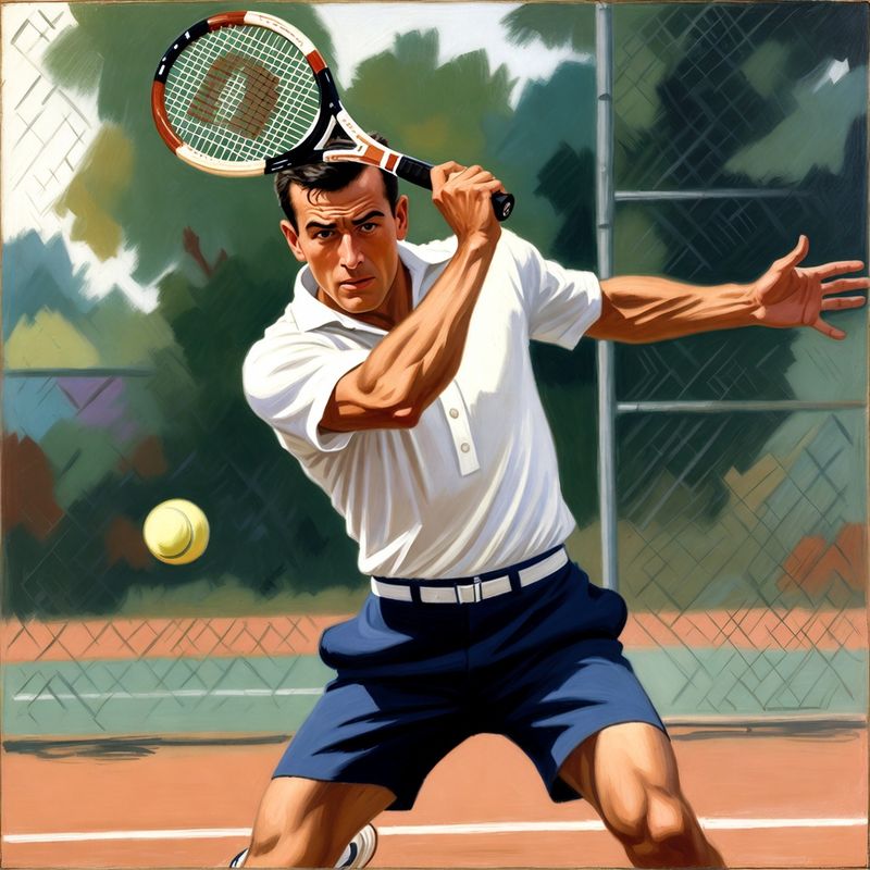 photos-sports-editorial · Norman Rockwell Style — Tennis Player