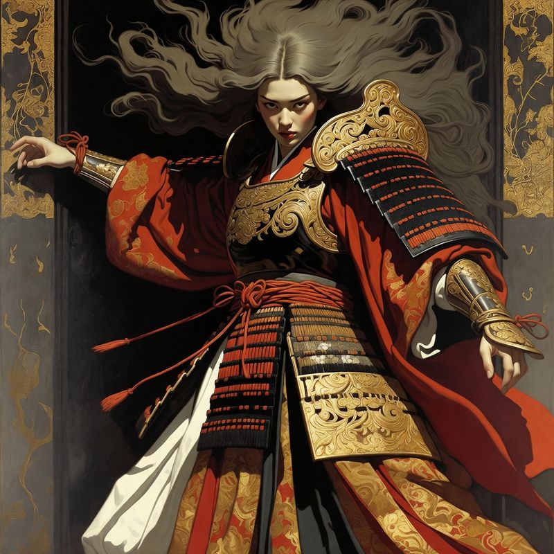 photos-sports-editorial · Norman Rockwell Style — Samurai Queen
