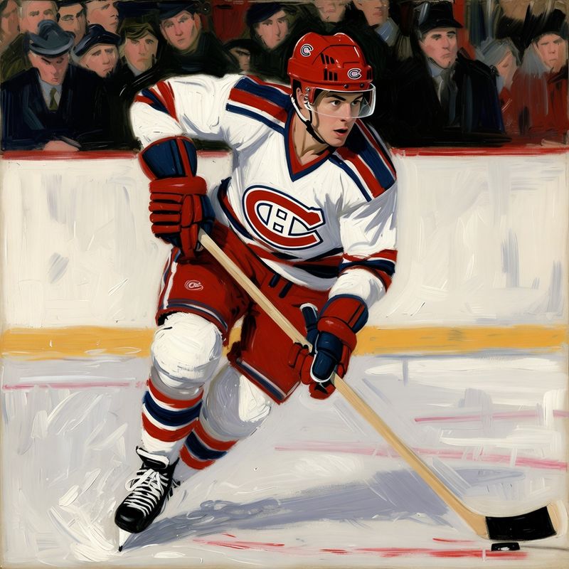 photos-sports-editorial · Norman Rockwell Style — Hockey Player