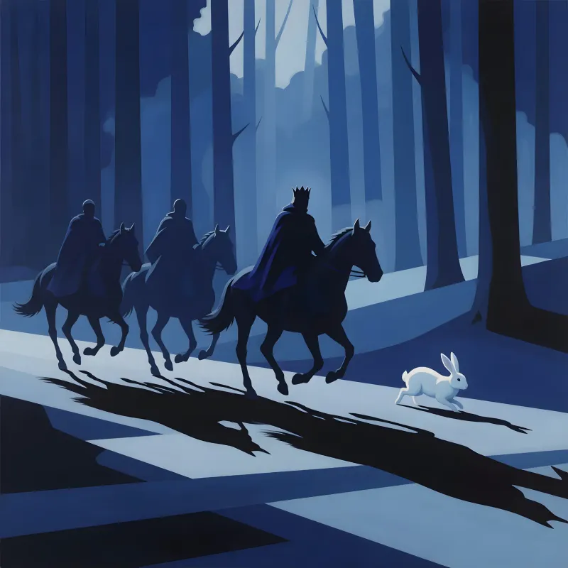 illustrations-fantasy-royalty · The Kings Men Pursuit Of Rabbit In The