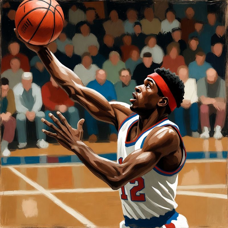 photos-sports-editorial · Norman Rockwell Style — Basketball Player