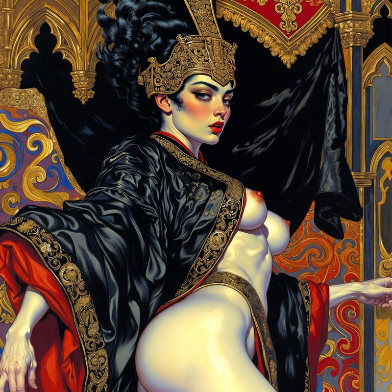 photos-sports-editorial · Norman Rockwell Style — Samurai Queen