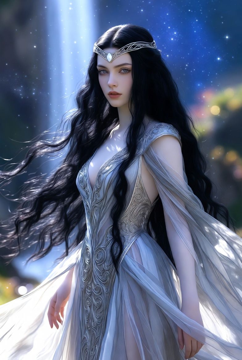 illustrations-fantasy-royalty · arwen · evenstar · rivendell