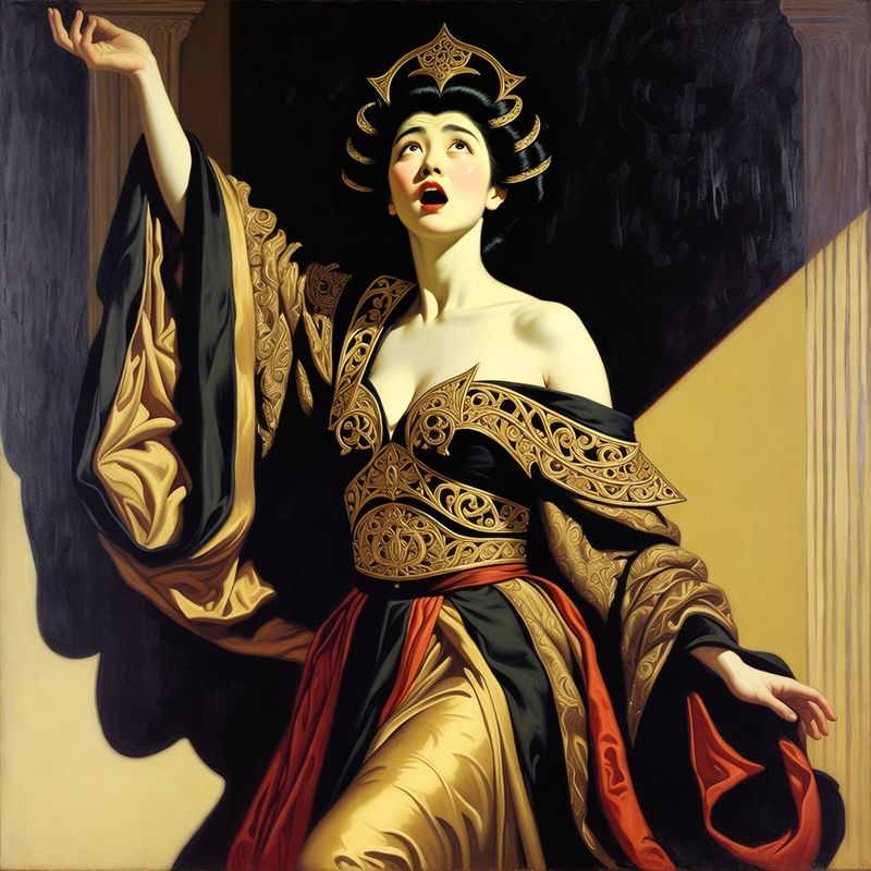 photos-sports-editorial · Norman Rockwell Style — Samurai Queen
