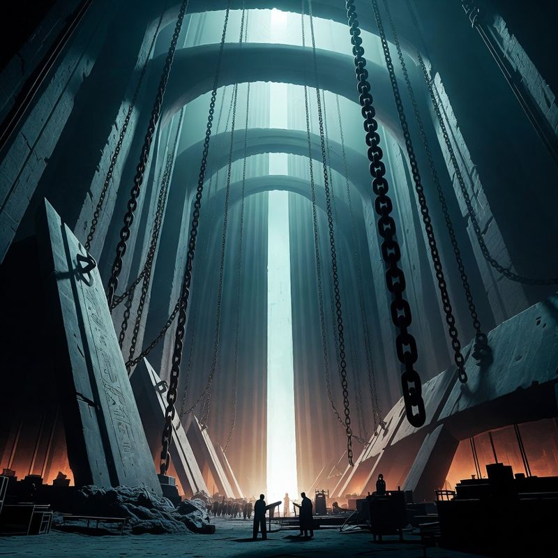 illustrations-fantasy-warriors · Hall Where Titans Forged Legendary Weapons Mountain Sized