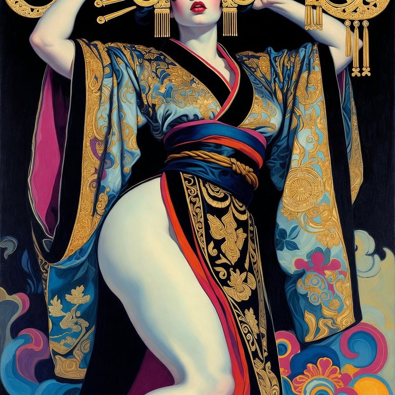 photos-sports-editorial · Norman Rockwell Style — Samurai Queen