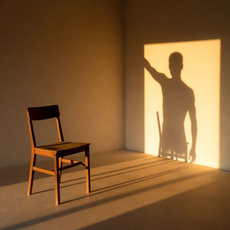 artistic-general · Empty Chair, Long Shadow