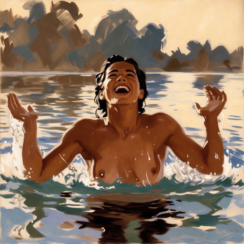 photos-sports-editorial · Norman Rockwell Style — Swimmer