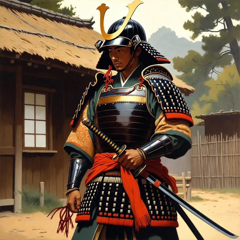 photos-sports-editorial · Norman Rockwell Style — Samurai