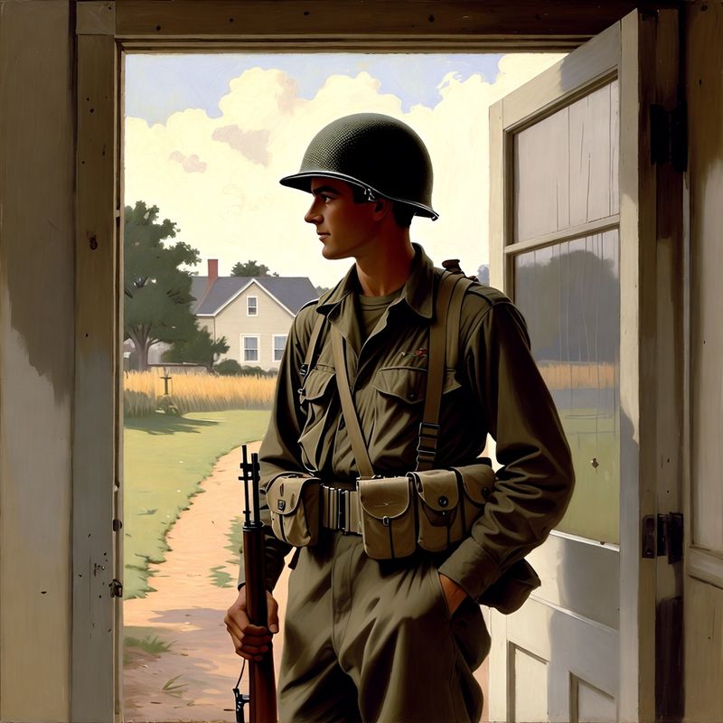 photos-sports-editorial · Norman Rockwell Style — Soldier