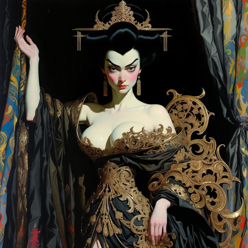 photos-sports-editorial · Norman Rockwell Style — Samurai Queen