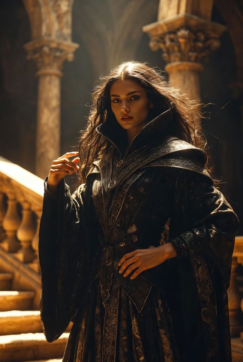 illustrations-fantasy-sorcery · beautiful · sorceress · helmut