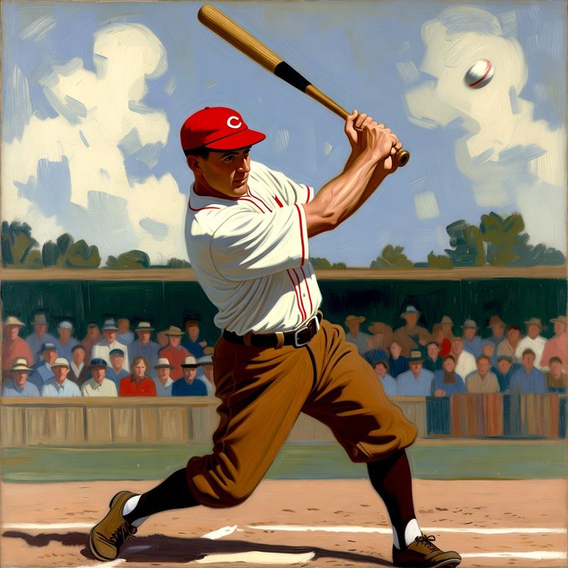 photos-sports-editorial · Norman Rockwell Style — Baseball Player