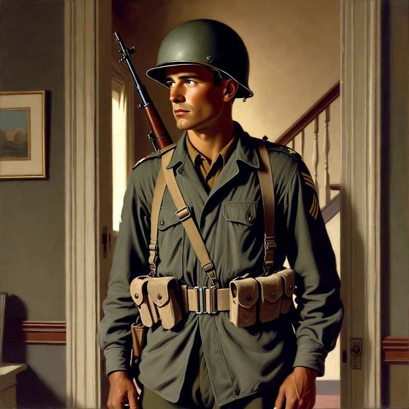 photos-sports-editorial · Norman Rockwell Style — Soldier
