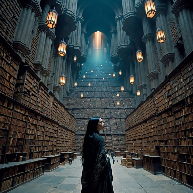 illustrations-fantasy-royalty · Elegant Woman With Raven Black Hair Standing Inside
