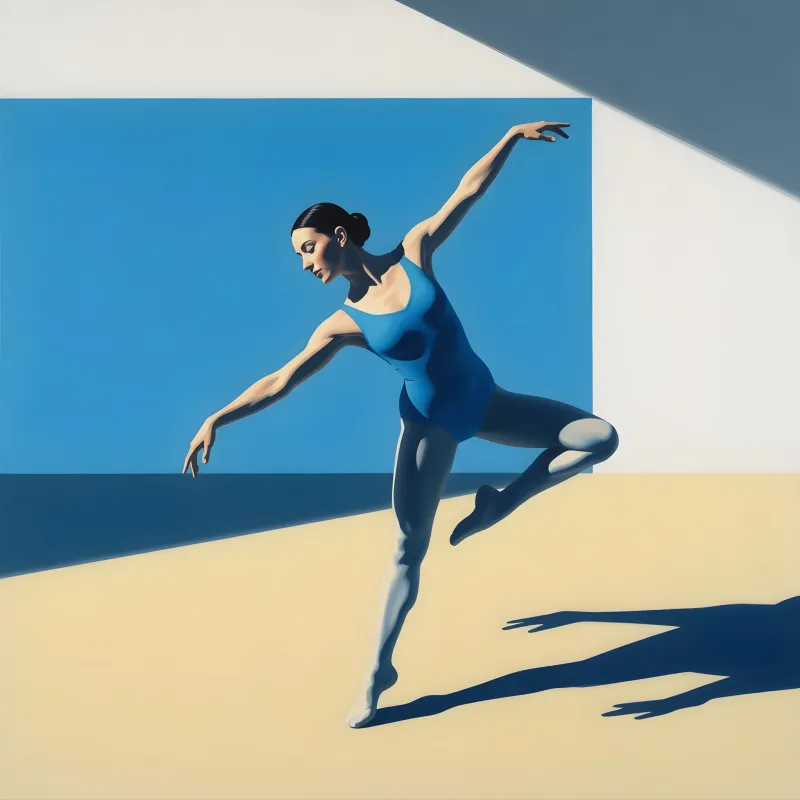 portraits-studio · Dance Star In The Style Of David Hockney