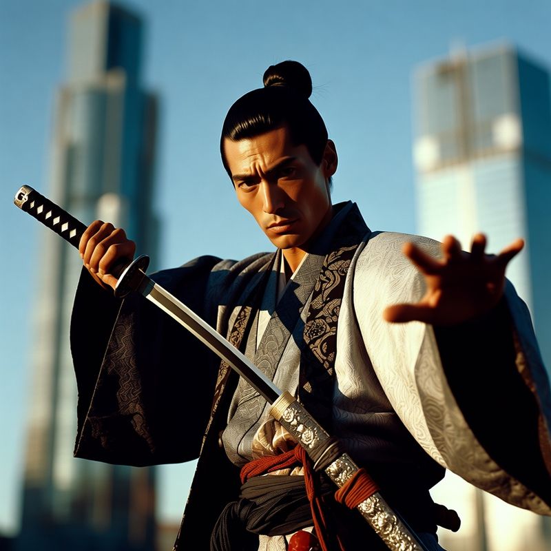 photos-sports-editorial · Helmut Newton Style — Samurai