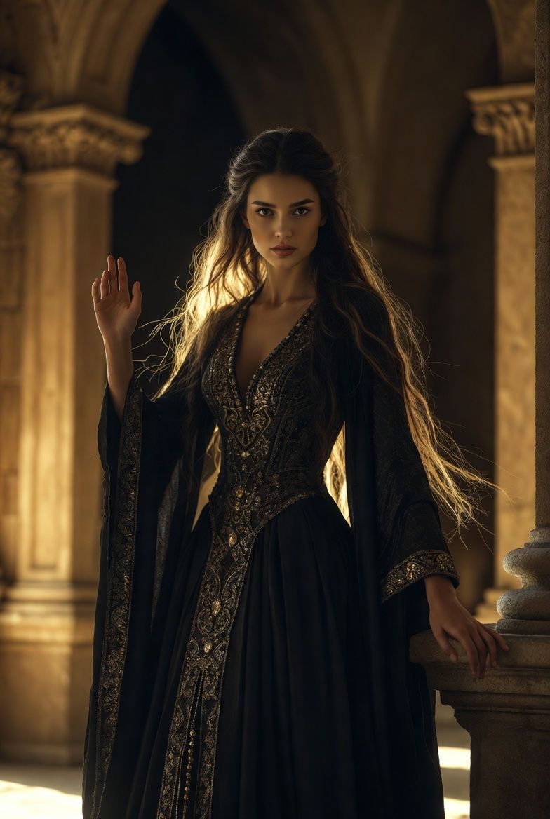 illustrations-fantasy-sorcery · beautiful · sorceress · helmut