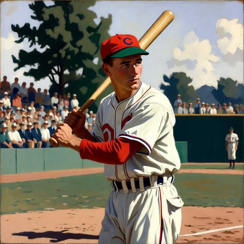 photos-sports-editorial · Norman Rockwell Style — Baseball Player