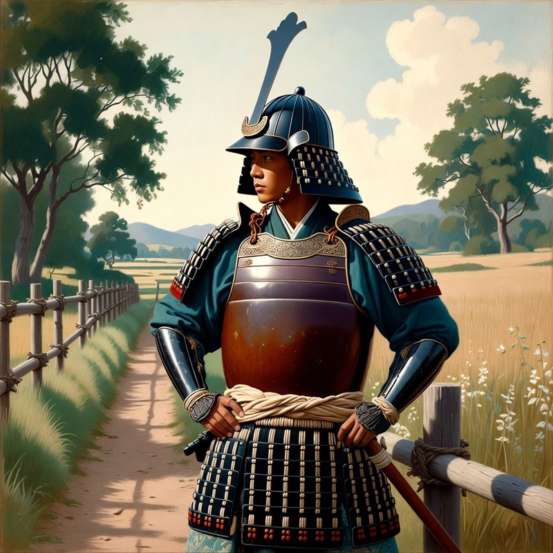 photos-sports-editorial · Norman Rockwell Style — Samurai