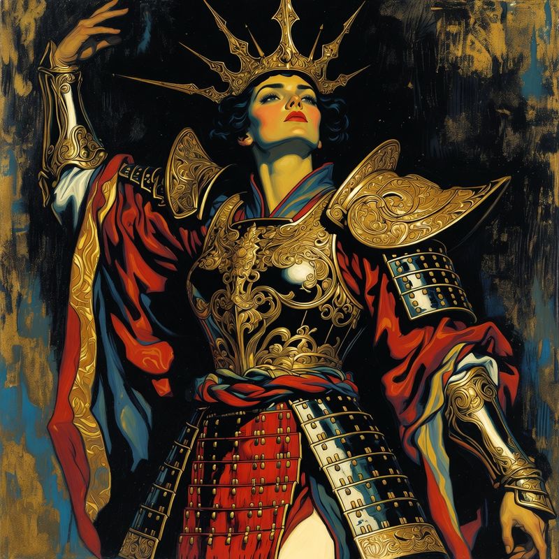 photos-sports-editorial · Norman Rockwell Style — Samurai Queen