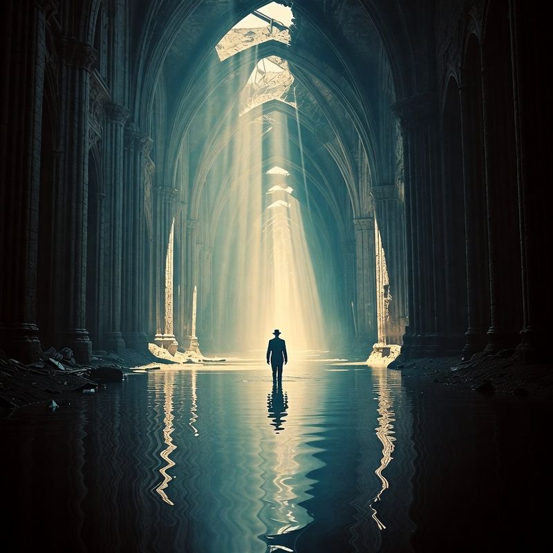 illustrations-landscape · Forgotten Castle Swallowed By An Enchanted Swamp Cathedral