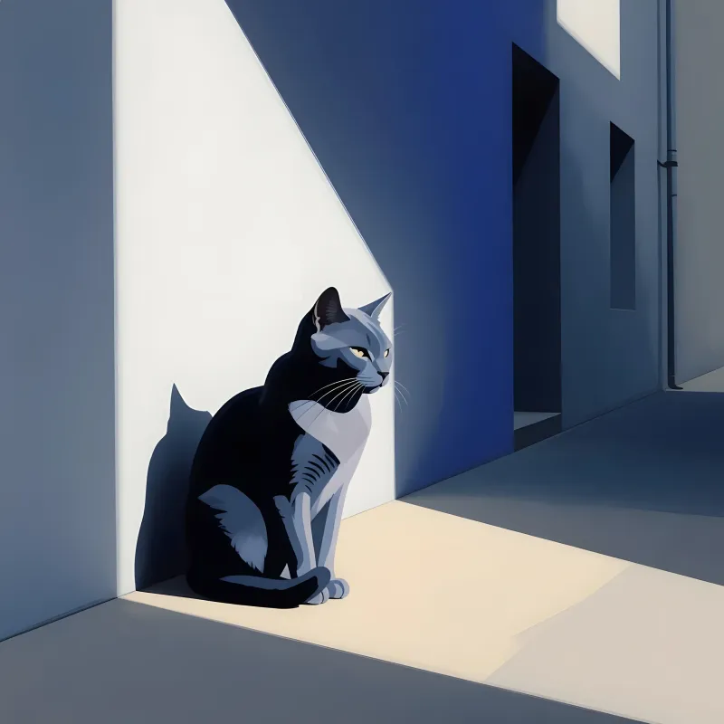 illustrations-things · The Cat In The Alley In The Style
