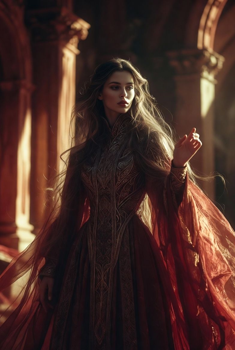 illustrations-fantasy-sorcery · beautiful · sorceress · helmut