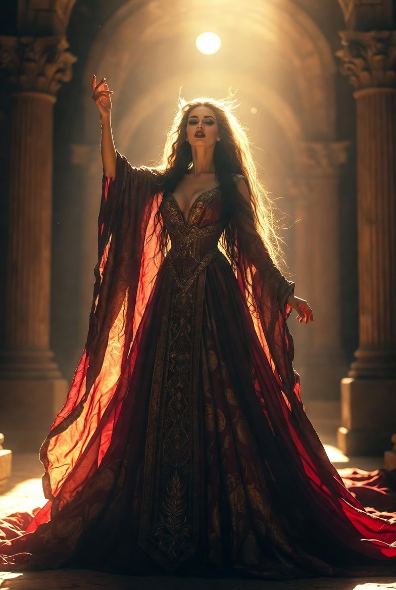 illustrations-fantasy-sorcery · beautiful · sorceress · helmut