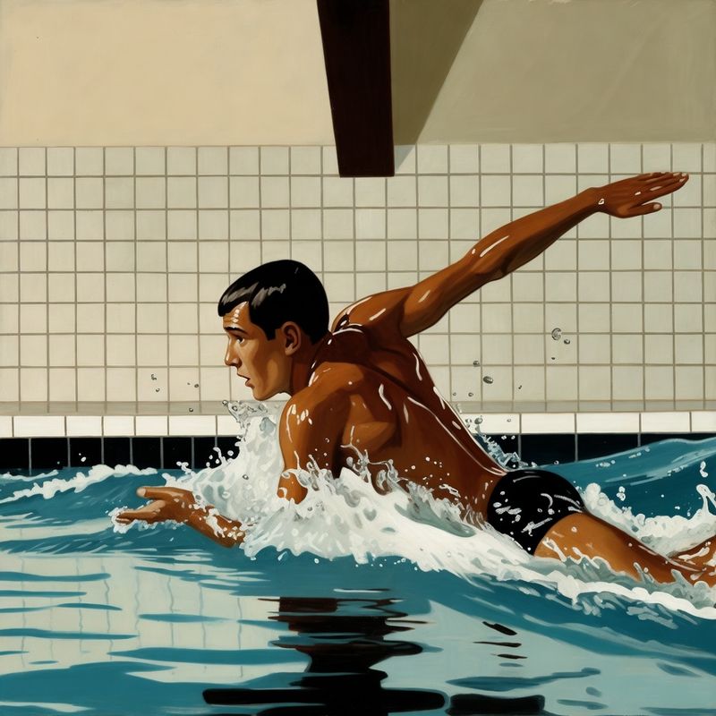 photos-sports-editorial · Norman Rockwell Style — Swimmer