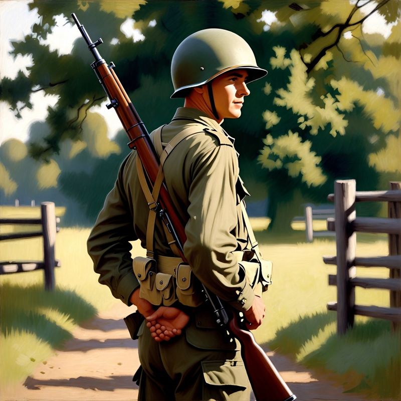 photos-sports-editorial · Norman Rockwell Style — Soldier