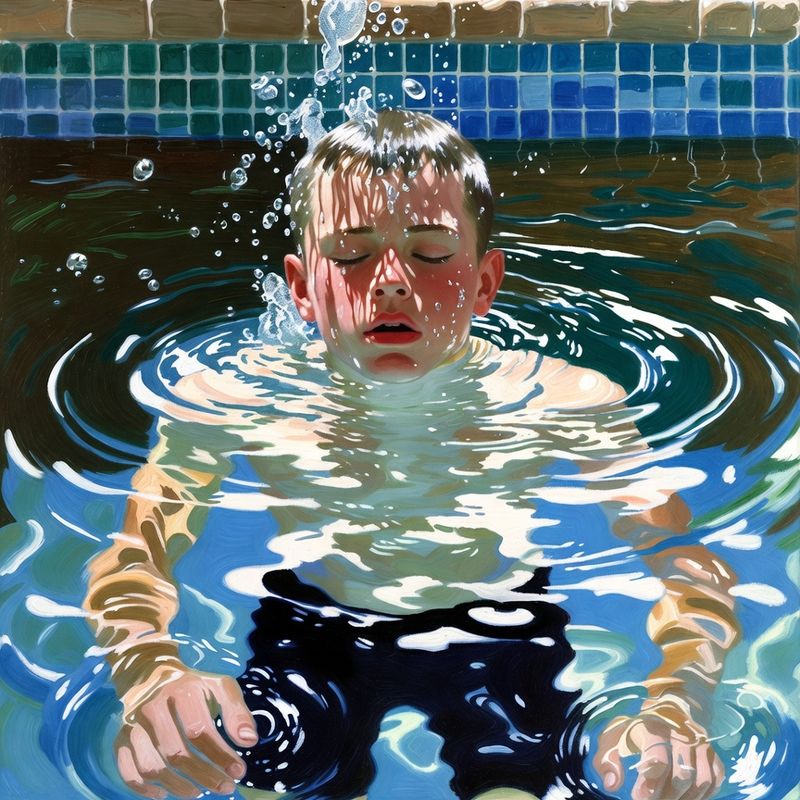 photos-sports-editorial · Norman Rockwell Style — Swimmer