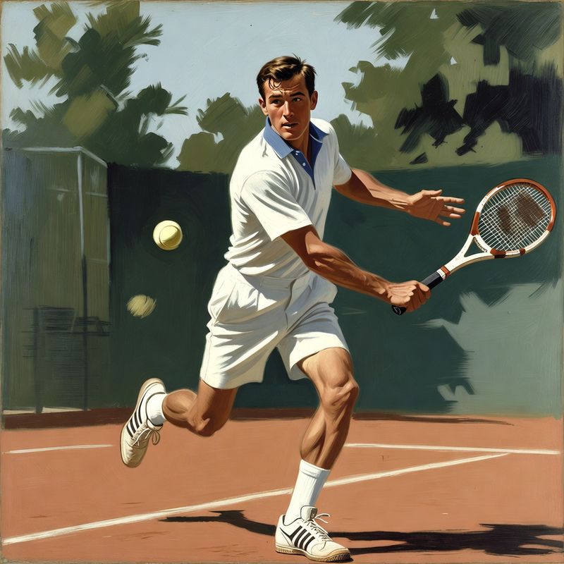 photos-sports-editorial · Norman Rockwell Style — Tennis Player
