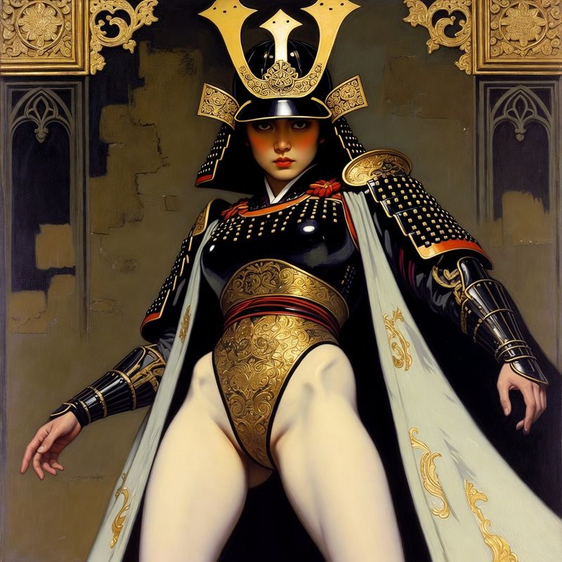 photos-sports-editorial · Norman Rockwell Style — Samurai Queen