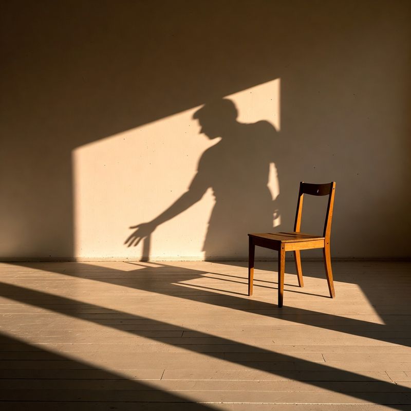 artistic-general · Empty Chair, Long Shadow