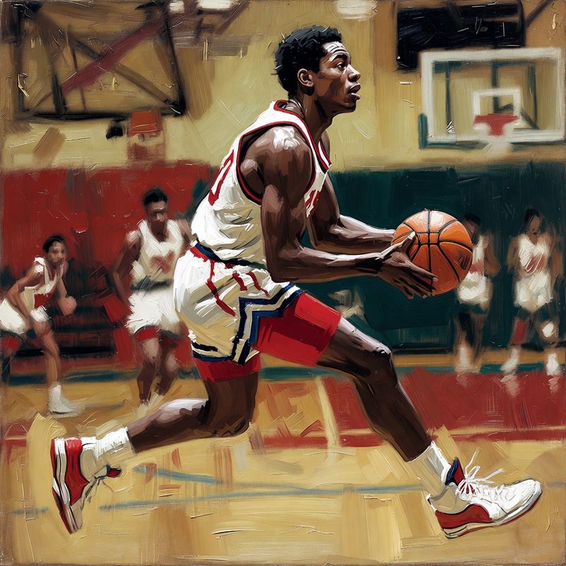 photos-sports-editorial · Norman Rockwell Style — Basketball Player