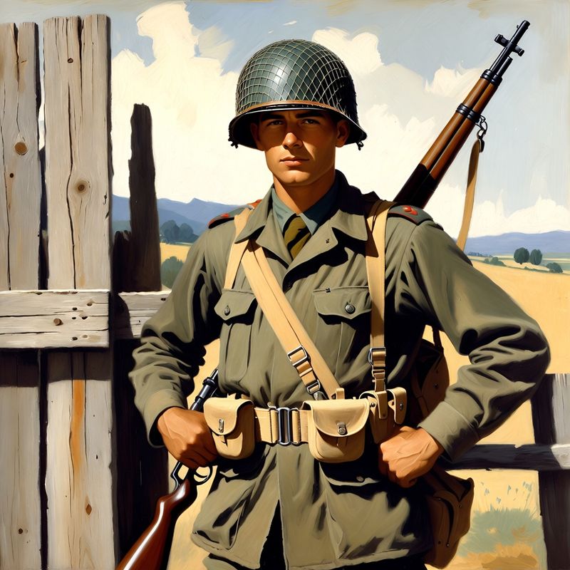 photos-sports-editorial · Norman Rockwell Style — Soldier