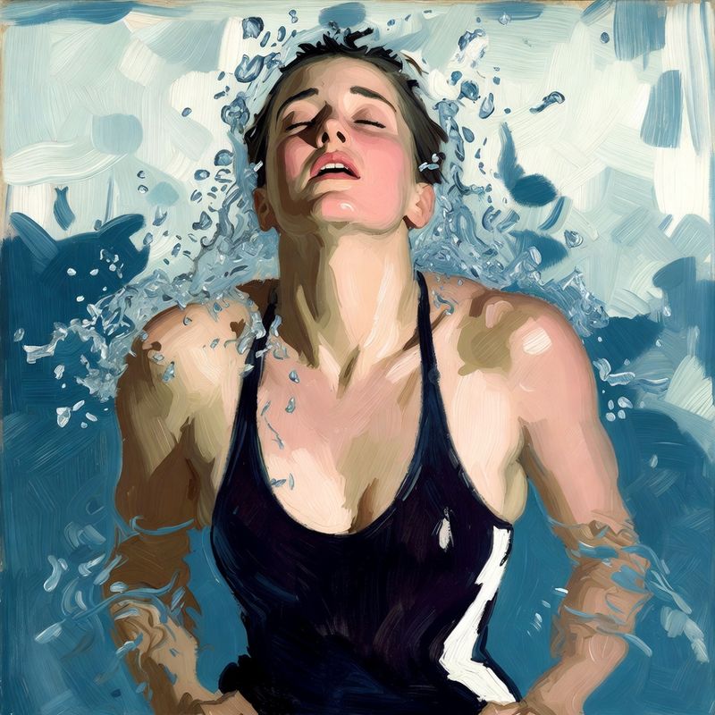 photos-sports-editorial · Norman Rockwell Style — Swimmer