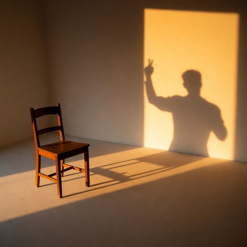 artistic-general · Empty Chair, Long Shadow