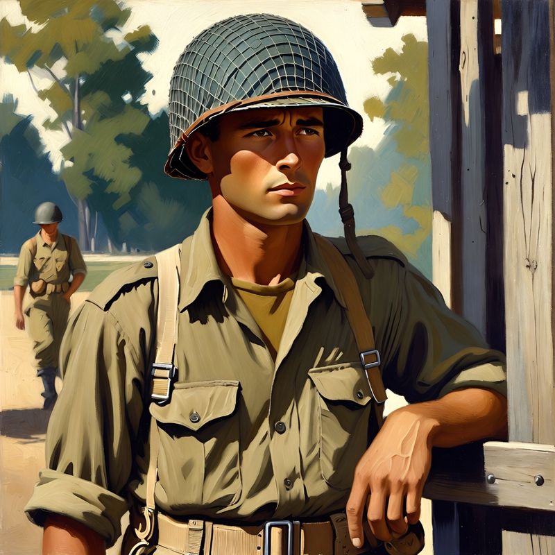 photos-sports-editorial · Norman Rockwell Style — Soldier