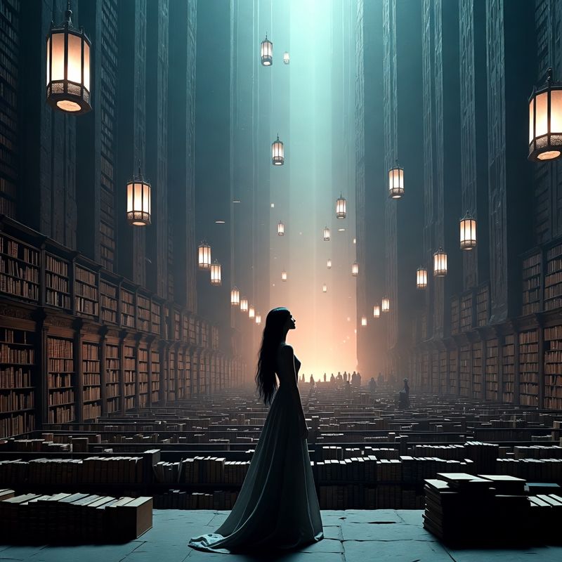 illustrations-fantasy-royalty · Elegant Woman With Raven Black Hair Standing Inside
